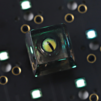 Artisan Keycap Resin Shine Through Flippable Evil Eye Keycaps For Cherry MX Mechanical Gaming Keyboards