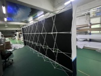 Support de bannière modulaire Tianlang en aluminium pliable double face avec filet rétractable pour affichage mural et publicité
