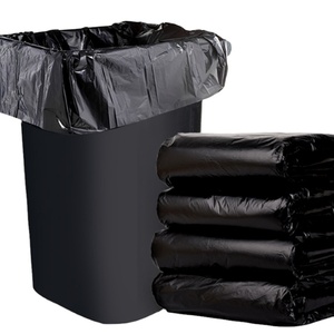 Black Plastic <b>Large</b> Garbage Bag Plastic Trash Bag Lining Plastic Dustbin Lining - Product Image 5