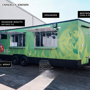 DOT CE Square Fountain Fully Equipped For Chocolate Dip Ice Cream Hot Dog Fast Food Business <b>Concession</b> <b>Trailer</b> - Product Image 5