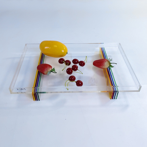 <b>Rainbow</b> Color Matching Rectangular Storage Tray Acrylic Tray - Product Image 1