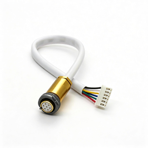 Connecteur femelle 7 broches PC-7/PY04-7 en cuivre nu 200V PY04 <span class=keywords><strong>PC7</strong></span>, faisceau de câbles PVC/Silicone, longueur personnalisée pour équipement audio - Product Image 1