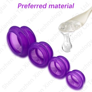 Suministro de Fábrica, Buena Calidad, Bajo MOQ, Paquete Personalizado, Copa de Silicona para Masaje Facial, Set de Ventosas Faciales de Silicona - Product Image 4