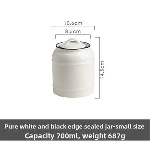 Bocaux <span class=keywords><strong>de</strong></span> cuisine en céramique au design moderne personnalisé couvercle scellé pour thé lait en poudre café collations chili saindoux stockage <span class=keywords><strong>de</strong></span> bijoux - Product Image 6