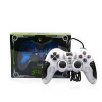 Manette de jeu filaire USB pour ordinateur, contrôleur PC, jeux d'arcade, joystick King of Fighters avec vibration