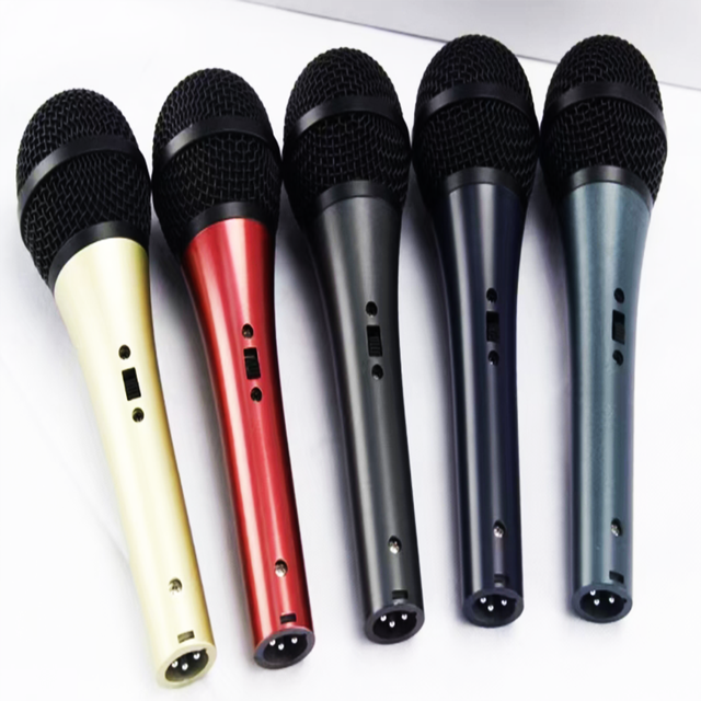 Dynamic Cardioid Wired Portable Microphone with Integrated Audio System & XLR Noise Cancelling for Stage Karaoke