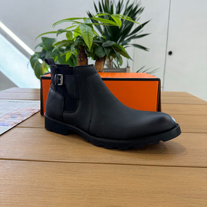 <span class=keywords><strong>Botines</strong></span> <span class=keywords><strong>de</strong></span> PU <span class=keywords><strong>de</strong></span> alta calidad personalizados para hombre Botas Chelsea <span class=keywords><strong>de</strong></span> nuevo estilo <span class=keywords><strong>con</strong></span> característica plana Diseño formal puntiagudo impermeable - Product Image 3