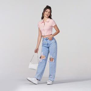 Chor De <span class=keywords><strong>Jeans</strong></span> Cintura Alta Para Mujer <span class=keywords><strong>Rotos</strong></span> Pantalones Para Mujer En <span class=keywords><strong>Jeans</strong></span> - Product Image 3