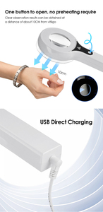 Handheld Wood <b>Lamp</b> Skin Care Machine <b>USB</b> Direct Charging LED Light Source Machine ABS+PC clear Viewing <b>Port</b> Body Healthy Machine - Product Image 3