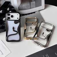 Neue galvani sierte 3D-Handyhülle mit hohlem Schlangen element für iPhone 17 16 15 14 13 Pro Max Stoß fester Allround-Schutz