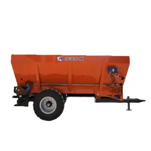 Nhà sản xuất cung cấp rắn Phân spreader Lime compost đất spreader với Twin đĩa cho 80-120hp máy kéo