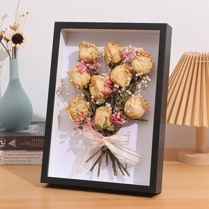 กรอบรูป A4สามมิติแบบกลวงทำด้วยมือแบบ DIY ขนาด6นิ้วแบบติดผนังป้ายไม้กล่องไม้ติดผนัง - Product Image 2