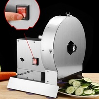 RVS handmatige en automatische geïntegreerde groente- en fruitsnijmachine voor aardappel, ui, citroen, sinaasappel en kiwi