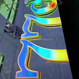 Letrero Luminoso 3D Colorido para Tienda, Letrero Publicitario Tridimensional, Letrero Exterior Impermeable y Brillante - Product Image 3