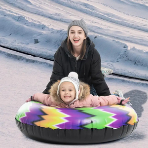 Traîneau gonflable durable et grand format avec <span class=keywords><strong>deux</strong></span> poignées, <span class=keywords><strong>pour</strong></span> les sports d'hiver en plein air, tube à neige, jouets d'hiver amusants <span class=keywords><strong>pour</strong></span> enfants et adultes - Product Image 5