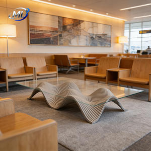 Parametric Customized Solid <b>Wood</b> Furniture Oak Veneer Modern <b>Side</b> Coffee <b>Table</b> for Living Room clear Glass Oval Allure Luxury - Product Image 4