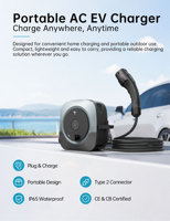 Nouveau pistolet de recharge portable pour véhicules électriques TELD 3,5 kW 16A CCS2 certifié CE CB, chargeur de voiture compact pour utilisation en extérieur