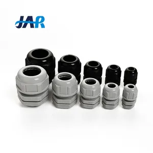 JAR manufacturer G1/4 G3/8 G1/2 G3/4 G1 G1 1/4 G1 1/2 G2 waterproof electrical plastic cable entry V2 nylon cable gland