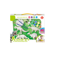 Modèle de dinosaure embryonnaire blanc peint, ensemble de jouets créatifs pour enfants, bricolage, coloriage, dessin, garçons, filles, graffiti fait main