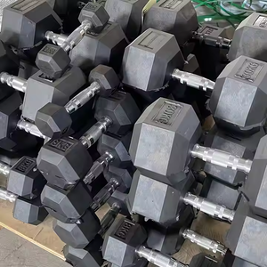 Haltères hexagonaux en gros, équipement de musculation, haltères de <span class=keywords><strong>20</strong></span> lb, accessoires de fitness, ensemble d'haltères hexagonaux avec support - Product Image 2