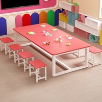 Escritorio Infantil de Acero y Madera con Descuento, Mesa de Estudio Personalizable en Tamaño, Color y Material para Jardín de Niños y Primaria, para Dibujo, Actividades y Entrenamiento