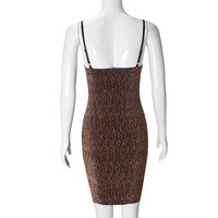 Robe sexy dos nu à licol, moulante, pour club d'été