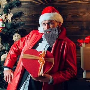 Disfraz de barbas falsas, disfraz de bigote para anciano, barba de Jesús, accesorios divertidos para el <span class=keywords><strong>cabello</strong></span> Facial de Halloween para fiesta, suministros de Cosplay - Product Image 4