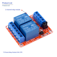 Module relais 2 canaux 12V/5V en gros avec prise en charge du niveau tactile haut/bas pour carte de développement