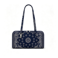 Tas Selempang Cetak Bandana Custom, Tas Tangan Wanita Vintage, Tas Selempang Wanita Custom, Tas Tote Persegi Panjang Wanita
