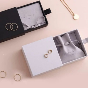 Wholesale Custom <b>Small</b> Jewellery Paper Cardboard Ring Drawer Packaging Jewelry <b>Box</b> and Bag With Jewelry <b>Box</b> Set - Product Image 1