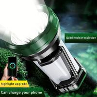 Lampe de travail et projecteur de patrouille COB extérieur ultra-lumineux haute puissance 10 000 lumens en alliage d'aluminium + ABS