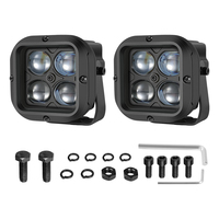 Nouveaux phares antibrouillard universels en aluminium étanches IP67 80W 12V, 3 pouces, LED, blanc, Plug & Play, éclairage tout-terrain