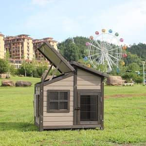 Hersteller Luxuriöses Outdoor-Hundehäuschen aus Massivholz Universelle Wasserdichte Hundehütte Villa Extra Großes Hundehaus-Möbelstück - Product Image 3