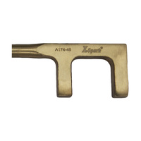 Clé de sécurité anti-explosion X-SPARK 45*350mm en bronze au béryllium de type F, poignée de valve anti-étincelles, clé antistatique pour huile