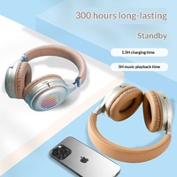 Headset Gaming Over-ear Lipat Pribadi dengan ANC, Lampu Berpendar, Waktu Siaga Ultra-Lama; Stok Tersedia, Pengiriman Segera