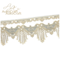 Housse de chaise, coussin latéral, ruban décoratif, accessoires de couture en tissu, broderie informatique, dentelle soluble dans l'eau