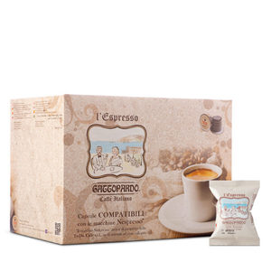 Gattopardo Set Club 100 Capsule Speciale Compatibile con NESPRESSO, Capsule di Caffè in Alluminio Monouso con Coperchio 0,13g/Capsula - Product Image 1