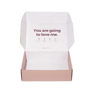 Bán buôn tùy chỉnh sinh thái thân thiện in màu cam bao bì hộp bưu phẩm Kraft cứng nhắc sóng vận chuyển hộp với logo - Product Image 5