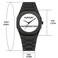 Montre-bracelet OEM personnalisable, cadran sur mesure, cadeaux promotionnels personnalisés, montre DIY pour impression de photos de famille
