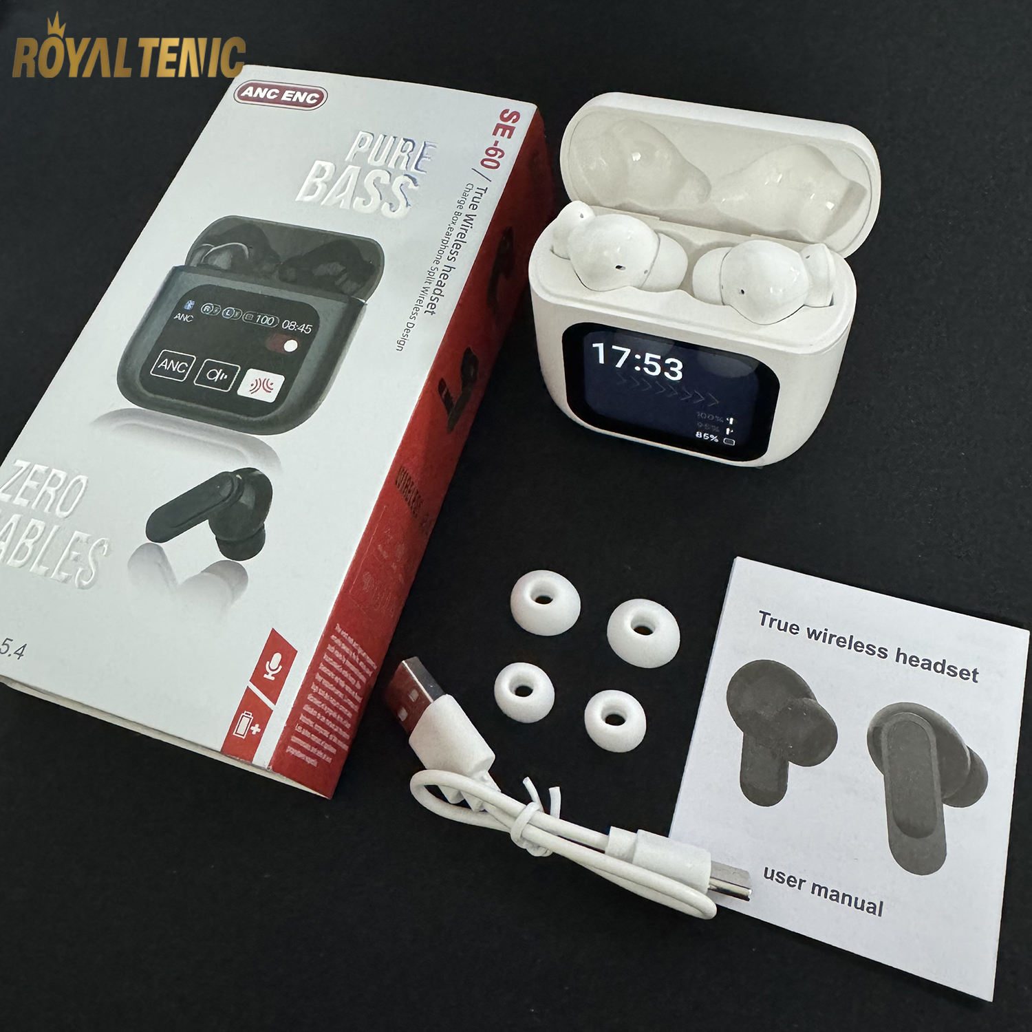 Cuffie Bluetooth 5.3 Con Cancellazione Rumore - Auricolari Impermeabili IPX7, 36 Ore Di Batteria, Per Sport - Foto 4