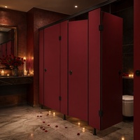 Panneau HPL compact imperméable de 12 mm et 13 mm pour cloisons de toilettes, spas et salles de douche, avec installation facile