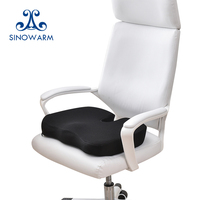 Coussin de siège ergonomique antidérapant pour le coccyx, en mousse à mémoire de forme respirante, en forme de U, amovible, lavable, universel, soulage la colonne vertébrale