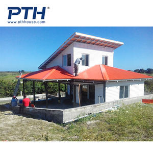 Lampu Rumah Prefab Perakit Cepat Ekonomis Baja Villa dengan Dinding Tidak Mudah Terbakar - Product Image 4