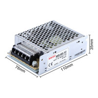 Alimentation à découpage MWISH MS-60-12 60W 12V 5A SMPS AC/DC pour bande LED, caméra de sécurité CCTV, éclairage d'armoire CE