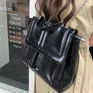Bolso cruzado negro para mujer, bolso de mano con hebilla magnética de color sólido para uso diario - Product Image 3