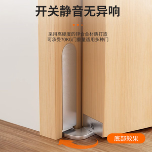Bisagras ocultas de aleación de zinc para puertas de madera, capacidad de carga de 70 kg, pivote inferior ajustable y giratorio - Product Image 1