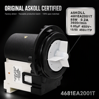 Pompe de vidange d'origine Askoll pour machines à laver LG, référence 4681EA2001T – Vente chaude directe usine