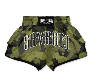 Muay Thai Short Fight Shorts Herren Muay Thai Shorts kurze Muay Thai Kick Boxing Shorts