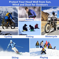 Cagoule rafraîchissante pour hommes et femmes avec logo personnalisé, masque de ski d'été respirant, doublure de casque, chapeau de pêche pour le camping en plein air