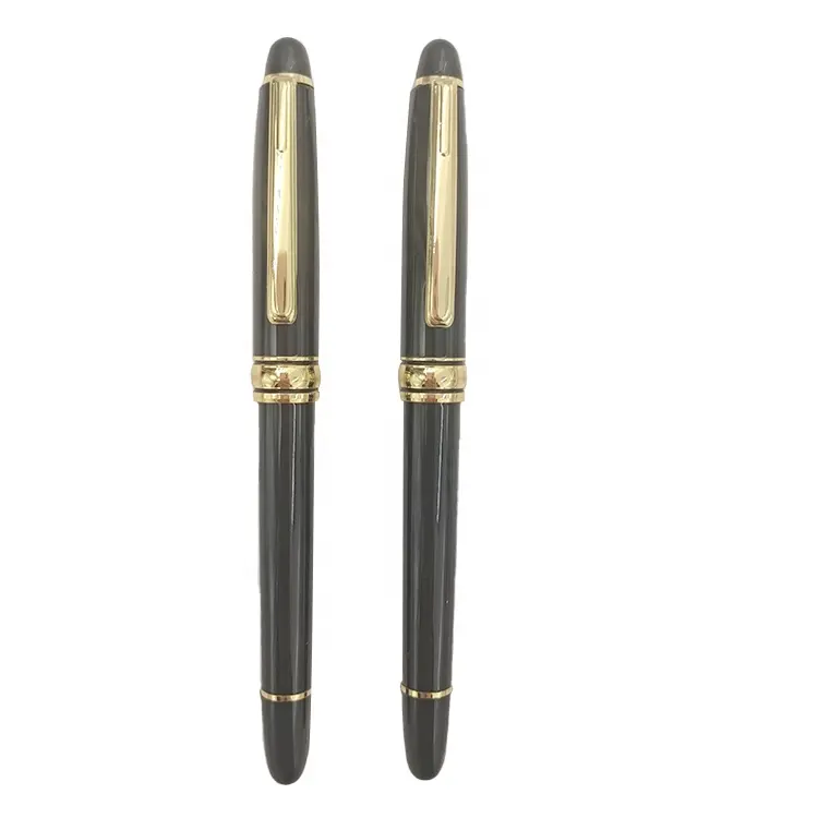 View larger image Add to Compare Share Luxury Personalized metal Pen Laser custom Logo Black and gold roller gel pen